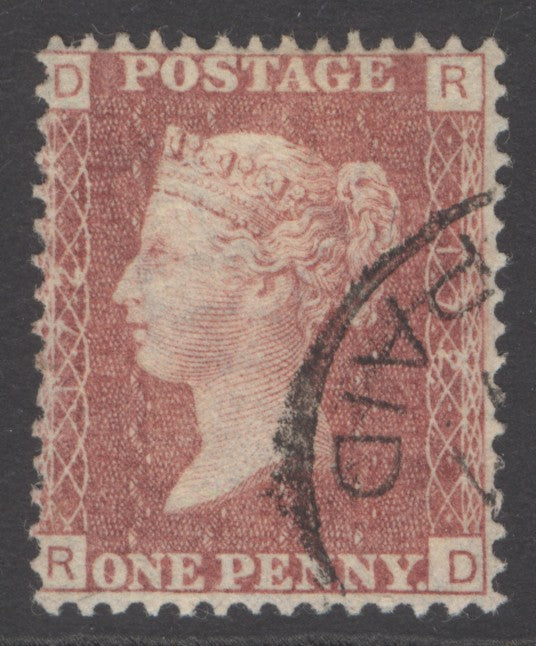 SG 43 1d rose-red plate 172. Fine used with St Thomas paid CDS, leaving profile clear