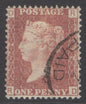 SG 43 1d rose-red plate 172. Fine used with St Thomas paid CDS, leaving profile clear