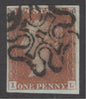 SG 8m 1d red-brown plate 37 lettered IL. Very fine used with a number ‘11’ in Maltese cross.  4 good to huge margins CAT £450