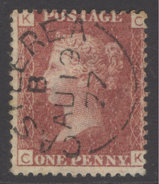 SG 43 1d rose-red plate 200. Very fine used with a Casterea, Aug 13th 1877 CDS