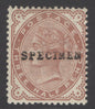 SG 167s ½d Venetian-red overprinted specimen. Fine unmounted mint CAT £80