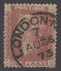 SG 43 1d rose-red plate 103. Very fine used with London CDS