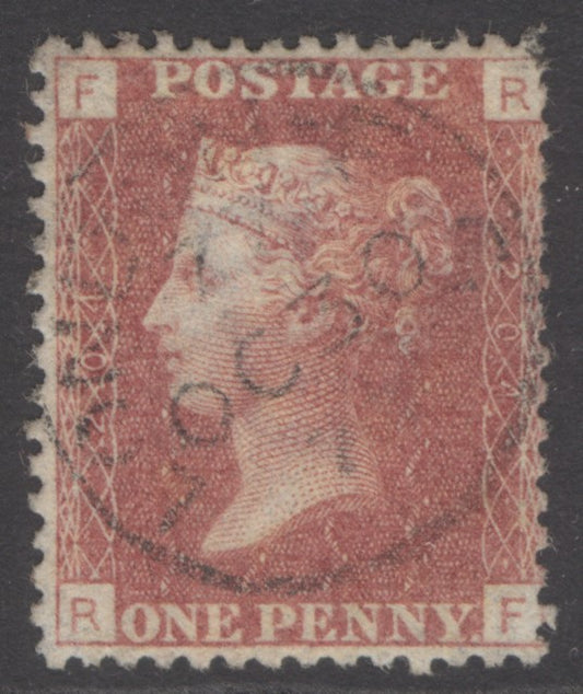 SG 43 1d rose-red plate 204. Very fine used with a London, Oct 30th 1873 CDS