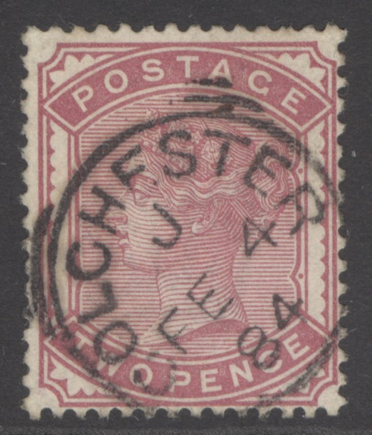 SG 168a 2d deep rose. Very fine used with a Colchester CDS, Feb 4th 1884