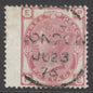 SG 143 3d rose plate 17. A very fine used London, June 23rd 1875 CDS example