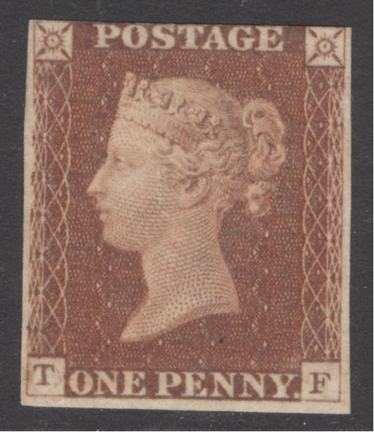 1d imprimatur plate 69 lettered TF. A fine example. Good margins on 3 sides just touched at top CAT £900