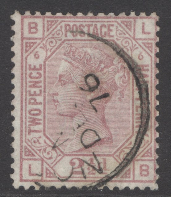SG 141 2½d rosy-mauve plate 6. Very fine used CDS example