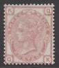 SG 144 3d pale rose plate 18. Fine lightly mounted mint example CAT £350