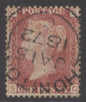 SG 43 1d rose-red plate 117. Very fine used with a Honiton, Jan 15th 1872 CDS