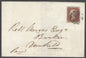 SG 7 1d red-brown plate 10 1841 Apr 28 entire sent from Perth to Dunkeld by a distinctive Maltese cross of  Perth dated 28 April 1841 on reverse...
