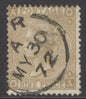 SG 110 9d straw. A very fine used example with May 30th 1872 CDS