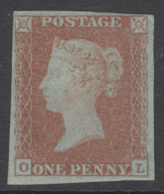 SG 8 1d red-brown lettered OL. A pristine unmounted mint example. 4 good to large margins CAT £400
