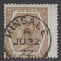SG 122 6d deep chestnut plate 11. Very fine used with an upright Kinsale CDS, June 22nd 1872