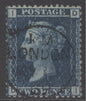 SG 45 2d blue plate 12 lettered DI. Very fine used with an upright London CDS