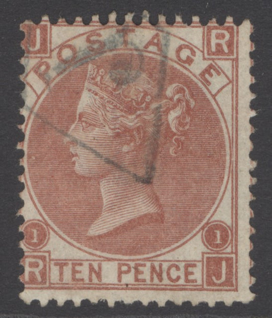 SG 112 10d red-brown. Very fine used with an inspector mark cancel. Very unusual