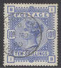 SG 183 10/- ultramarine. Very fine used with an Aintree Grandstand CDS, 4th Nov 1890