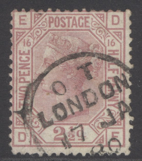 SG 141 2½d rosy-mauve plate 16. Very fine used with a London CDS, 17th Jan 1880