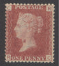 SG 43 1d rose-red plate 116 lettered RC. A fine unmounted mint example CAT £80