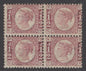 SG 48 ½d rose-red plate 6 block of 4. A fine mint block with lower two stamps being unmounted CAT £320