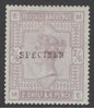 SG 175 2/6 lilac on blued paper, overprinted specimen, type 9. Fine mounted mint CAT £625