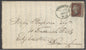 SG 17 1d red-brown on cover to Birmingham cancelled with a deep green Liverpool spoon cancel (type A16) 1st July 1855...