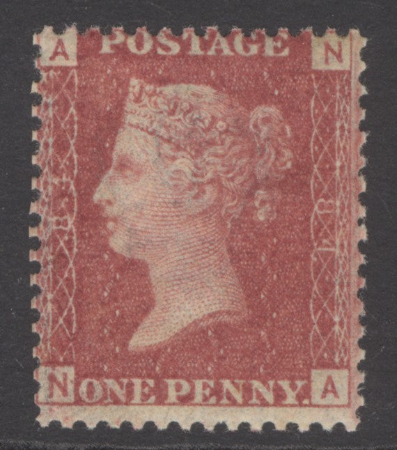 SG 43 1d rose-red plate 84 lettered NA. A fine unmounted mint example CAT £80