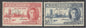 SG 110-111 Dominica 1946 'perf' specimen set of 2. Unmounted mint CAT £80