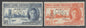 SG 155-156 KUT 1946 'perf' specimen set of 2. Unmounted mint CAT £140
