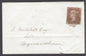 SG 8 1d red-brown on cover lettered LJ. Very fine used with the distinctive Norwich Maltese cross.  4 close to large margins CAT £1250. UPA cert