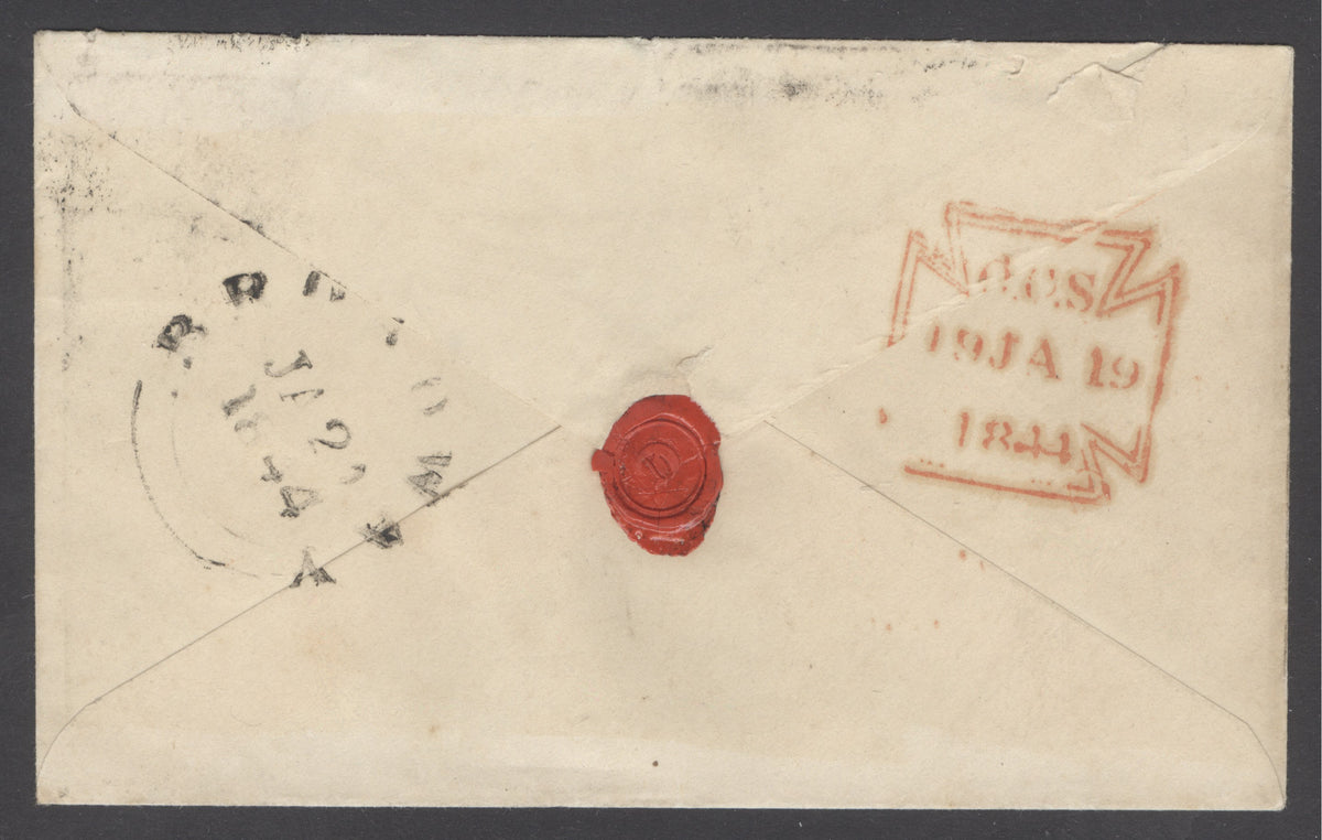 SG 8m 1d red-brown plate 41 lettered BE on envelope to Worcester, cancelled with a number '6' in Maltese cross.  4 margins CAT £450