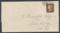 SG 8 1d red-brown plate 16 lettered DI. 4 margins. Very fine used on cover to Berks, Southampton,  Sept 5th 1841 CDS on reverse...