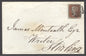 The Maltese cross of Perth on cover Spec B1tt CAT £700. 1843 envelope Perth to Stirling with 4 fine margins. 1d imperf SG 8 lettered SE tied fine to very fine strike...