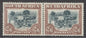 SG 49 South Africa 1930-44. 2/6 green & brown pair. Fine mounted mint CAT £100