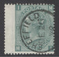 SG 115 1/- deep green plate 6 lettered MI. Very fine used with a Sheffield, Dec 26th 1872 CDS