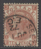 SG 114 10d deep red-brown. Very fine used CDS example, June 1st 1872