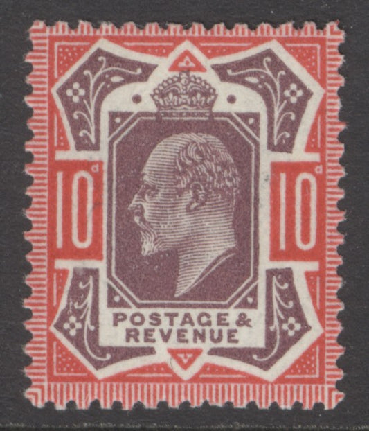 SG 310 10d dull reddish-purple & aniline-pink. Fine unmounted mint Spec M44(5).