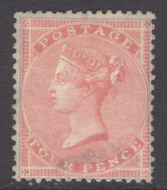 SG 66 4d rose-carmine. A fine fresh lightly mounted mint example with good colour