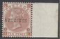 SG 112s 10d red-brown, overprinted specimen. A pristine unmounted mint marginal example CAT £500