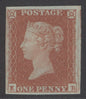 SG 8 1d red-brown lettered EB. A fine fresh unmounted mint example with fine/large margins CAT £400