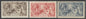SG 413a-417. 1918-19 Bradbury Wilkinson 2/6-10/-. Very lightly mounted mint CAT £825