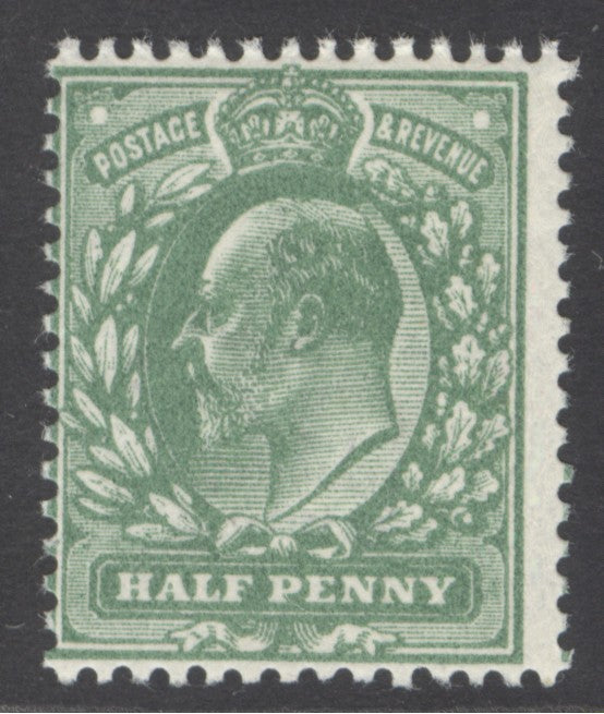 SG 269 ½d deep dull yellow (blotchy) Spec M3(4). Fine unmounted mint. RPS cert when in a block of 6