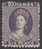 SG 31 Bahamas 1863-77. 6d deep violet. A fine fresh mounted mint example CAT£160