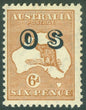 SG O133 Australia 1932. 6d chestnut. Unmounted mint CAT £42