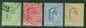 SG 71-74 Bahamas 1906. ½d to 1/- set of 4. Very fine used CAT £70