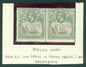 SG 13a Ascension 1924-33. 2d grey-black & grey pair. Top left stamp with variety broken mainmast. Lightly mounted mint CAT £275
