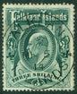 SG 49 Falklands 1904. 3/- green. Superb used with an upright Falklands Islands CDS, May 5th 1914 CAT £180