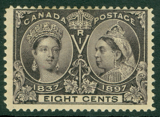 SG 130 Canada 1897. 8c slate-violet. Unmounted mint CAT £55