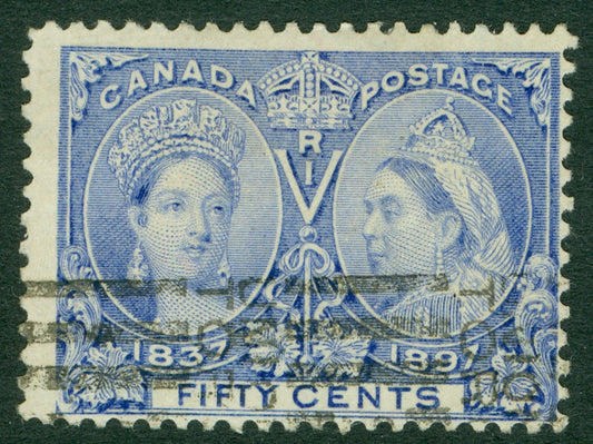 SG 134 Canada 1887. 50c pale ultramarine. Fine used CAT £140
